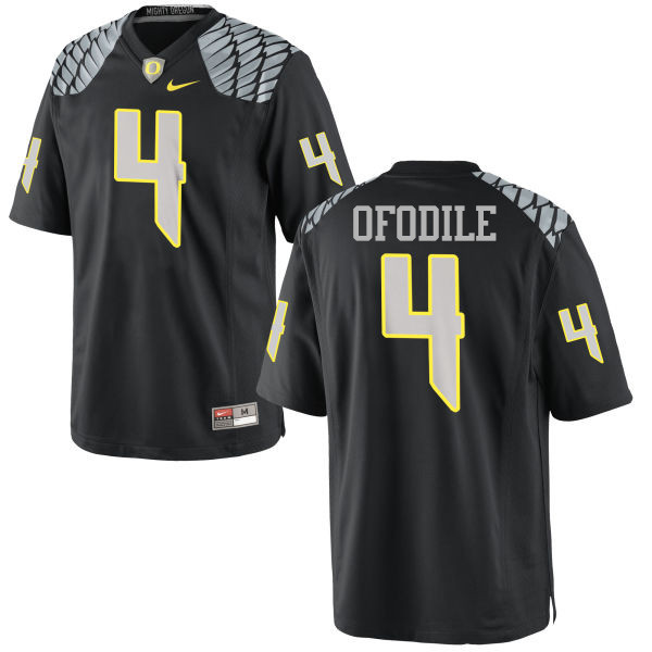 Men #4 Alex Ofodile Oregon Ducks College Football Jerseys-Black